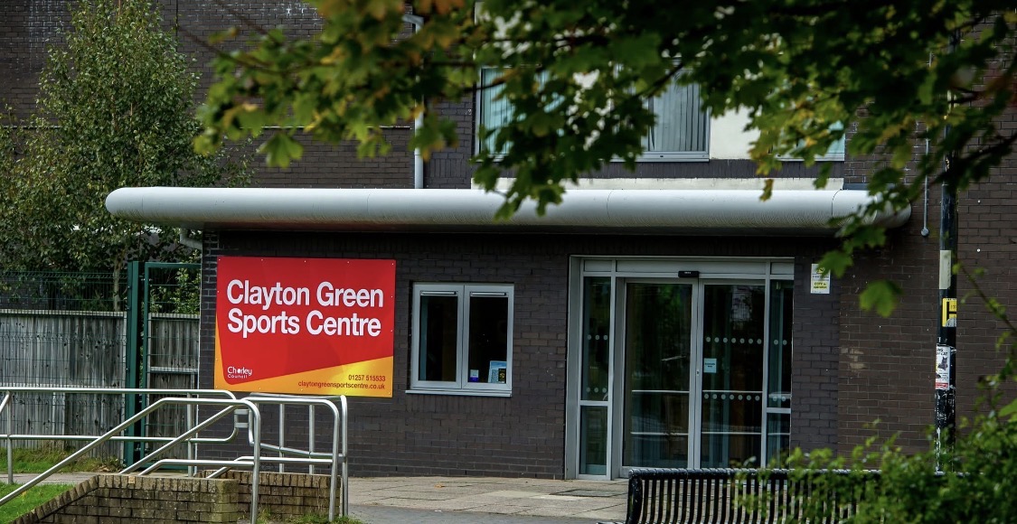 Clayton Green Sports Centre entrance